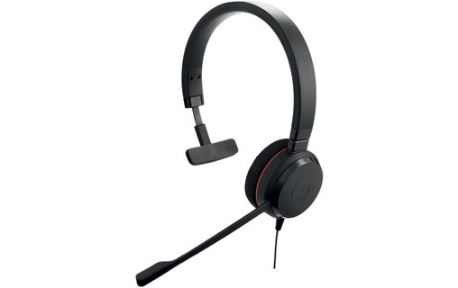 Micro-casque Jabra Evolve 20 MS Mono, Noir - USB