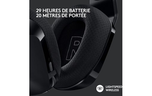 Casque gaming sans fil Logitech G733, Noir