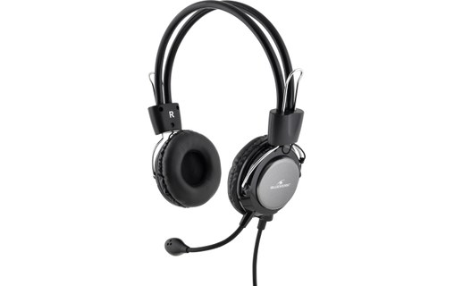 Micro-casque BlueStork MC-201 Argent, Noir - Jack 3,5 mm