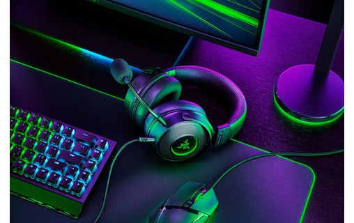Casque gaming Razer Kraken V3 HyperSense, Noir