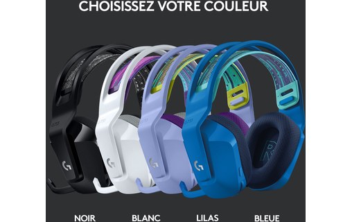 Casque gaming sans fil Logitech G733, Noir