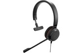 Micro-casque Jabra Evolve 30 II UC Mono, Noir - Jack 3,5 mm, USB