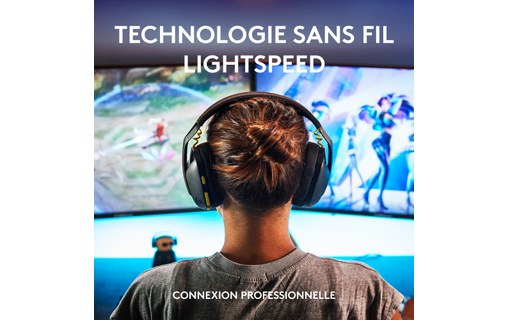 Casque gaming sans fil Logitech G435, Noir - Bluetooth