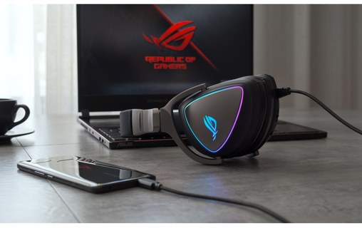 Casque gaming Asus ROG Delta, Noir