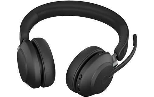 Micro-casque sans fil Jabra Evolve2 65 UC Stereo, Noir - Bluetooth, USB