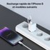 Chargeur 2 x USB-C 35 W Novodio C-Charge 35 GaN Blanc - Pour Mac, iPhone et iPad