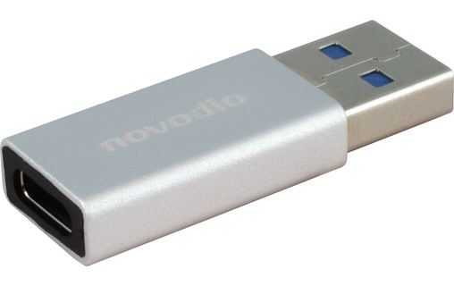 Adaptateur USB-C vers USB-A - Novodio - 10 Gbit/s - Argent