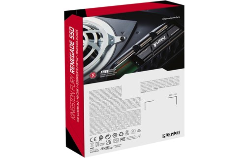 Kingston FURY Renegade 4 To - SSD M.2 NVMe PCIe 4.0 TLC avec dissipateur