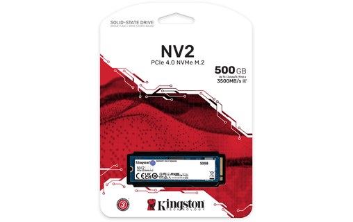 Kingston NV2 500 Go - SSD M.2 NVMe PCIe 4.0 3D NAND
