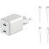 Chargeur 2 x USB-C 35W + 2 x Câbles - Novodio C-Charge 35W GaN