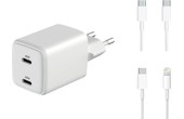 Chargeur 2 x USB-C 35W + 2 x Câbles - Novodio C-Charge 35W GaN