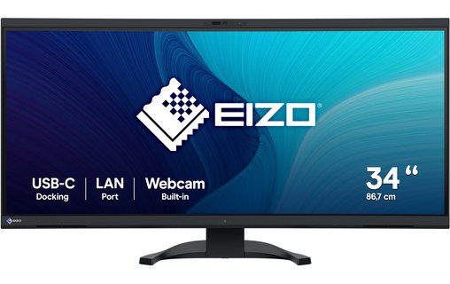 Écran Incurvé 34,1" EIZO FlexScan EV3450XC - Noir - HDMI/DisplayPort/USB-C