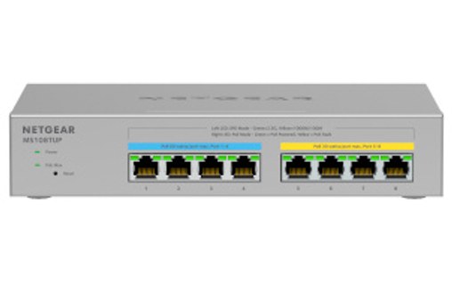 Switch Ethernet Netgear MS108TUP 8 ports - 2,5 GbE, PoE, L2