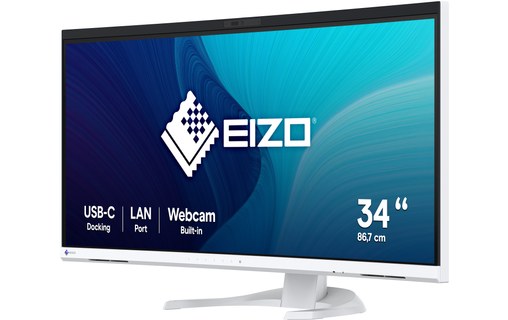 Écran Incurvé 34,1" EIZO FlexScan EV3450XC - Blanc - HDMI/DisplayPort/USB-C