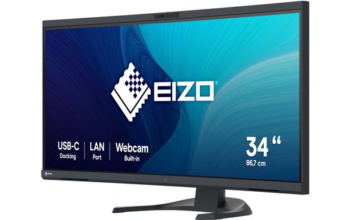 Écran Incurvé 34,1" EIZO FlexScan EV3450XC - Noir - HDMI/DisplayPort/USB-C