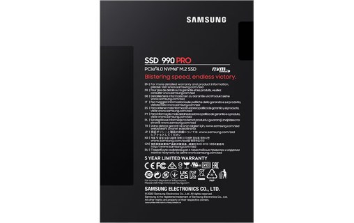 Samsung 990 PRO 4 To - SSD M.2 NVMe PCIe 4.0