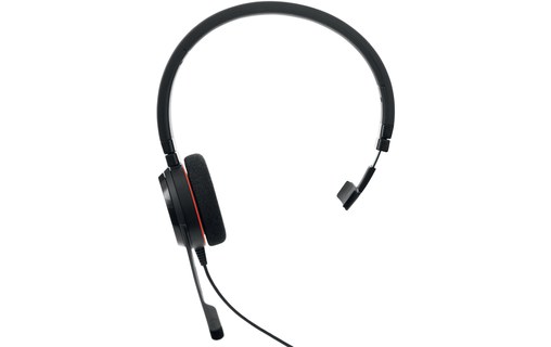Micro-casque Jabra Evolve 20 MS Mono, Noir - USB