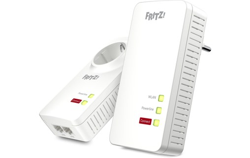 Pack de 2 CPL WiFi 5 FRITZ! Powerline 1260E WLAN Set - 1200 Mbit/s
