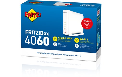 Routeur WiFi 6 Mesh FRITZ! Box 4060 - Tri-bande 2400 Mbit/s