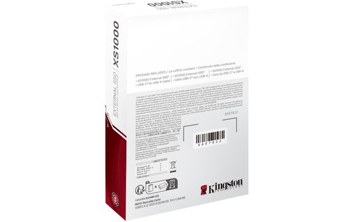 Kingston XS1000 1 To - Noir - SSD externe USB-C