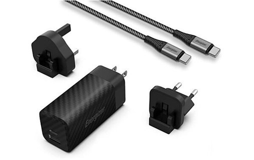 Chargeur mural international ENERGIZER 65W câble USB-C 1m