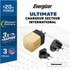 Chargeur mural international ENERGIZER USB-C 20W 4A Noir et Or