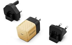 Chargeur mural international ENERGIZER USB-C 20W 4A Noir et Or