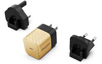 Chargeur mural international ENERGIZER USB-C 20W 4A Noir et Or