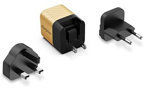 Chargeur mural international ENERGIZER USB-C 20W 4A Noir et Or