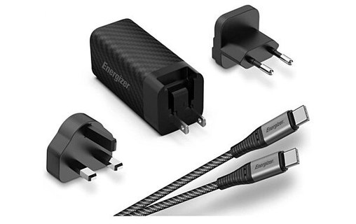 Chargeur mural international ENERGIZER 65W câble USB-C 1m