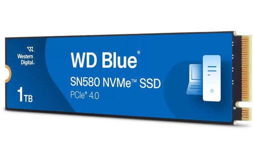 Western Digital Blue SN580 1 To - SSD M.2 NVMe PCIe 4.0 TLC