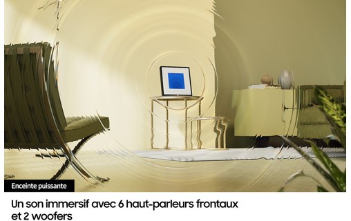 Enceinte connectée Samsung Music Frame HW-LS60D/XE 120W 2024 Noire