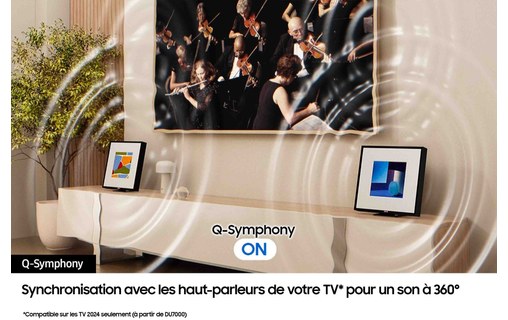 Enceinte connectée Samsung Music Frame HW-LS60D/XE 120W 2024 Noire