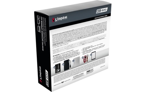 Kit Kingston KC600 256 Go - SSD 2,5" TLC