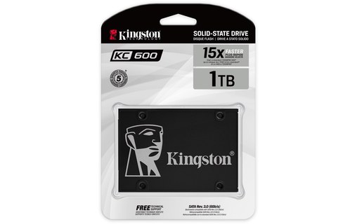 Kingston KC600 1 To - SSD 2,5" TLC