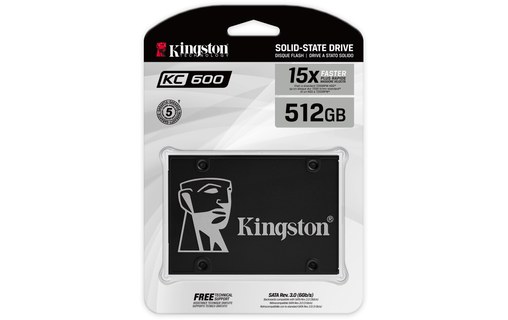 Kingston KC600 512 Go - SSD 2,5" TLC
