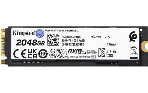 Kingston KC3000 2 To - SSD M.2 NVMe PCIe 4.0 TLC