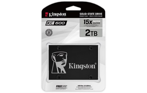 Kingston KC600 2 To - SSD 2,5" TLC