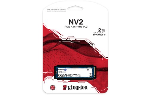 Kingston NV2 2 To - SSD M.2 NVMe PCIe 4.0 3D NAND