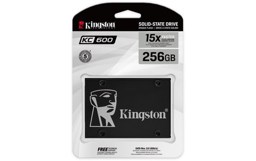 Kingston KC600 256 Go - SSD 2,5" TLC