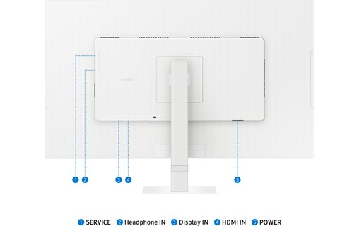 Écran 32" Samsung ViewFinity S7 S70D Blanc - 4K HDMI/DisplayPort