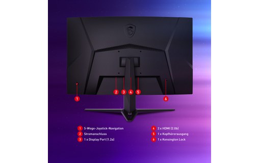 Écran Gaming Incurvé 31,5" MSI G32CQ4DE E2 - 170 Hz HDMI/DisplayPort