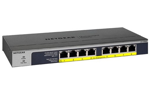 Switch Ethernet NETGEAR GS108PP 8 ports - PoE
