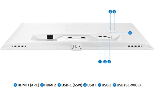Écran 32" Samsung Smart Monitor M7 M70D - 4K - Blanc