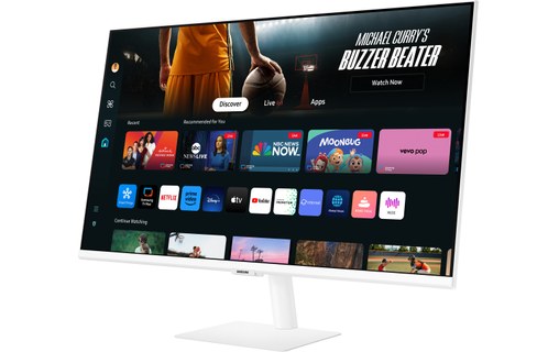 Écran 32" Samsung Smart Monitor M7 M70D - 4K - Blanc