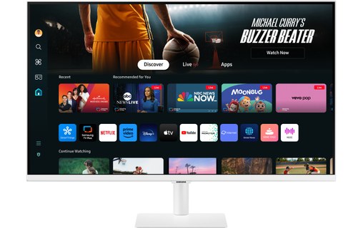 Écran 32" Samsung Smart Monitor M7 M70D - 4K - Blanc