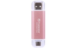 Transcend ESD310 512 Go - Rose - SSD externe USB-C & USB-A