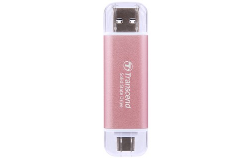 Transcend ESD310 1 To - Rose - SSD externe USB-C & USB-A