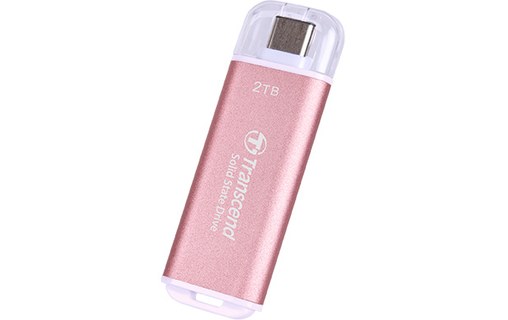 Transcend ESD300 2 To - Rose - SSD externe USB-C