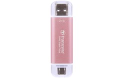 Transcend ESD310 2 To - Rose - SSD externe USB-C & USB-A